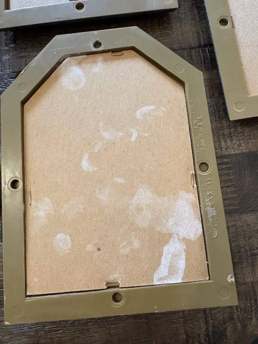 Vintage 1980s Burwood Products Gold Plastic Accent Mirrors Set of 5